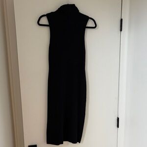 Y2K mock turtleneck sleeveless dress